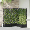 Doniczka ogrodowa 5 pcs Czarny 120 x 120 x 125,5 cm