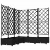 Doniczka ogrodowa 5 pcs Czarny 120 x 120 x 125,5 cm