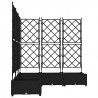 Doniczka ogrodowa 5 pcs Czarny 120 x 120 x 125,5 cm