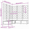 Doniczka ogrodowa 5 pcs Czarny 120 x 120 x 125,5 cm
