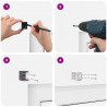 Żaluzja wenecka Z regulacją Srebrnoszary 150 x 100 cm PVC