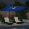 Parasol plażowy Ze LED Lights Niebieski Azur 286 x 284 x 270 cm