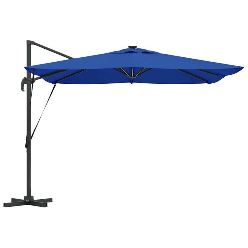 Parasol plażowy Ze LED Lights Niebieski Azur 286 x 284 x 270 cm