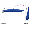 Parasol plażowy Ze LED Lights Niebieski Azur 286 x 284 x 270 cm