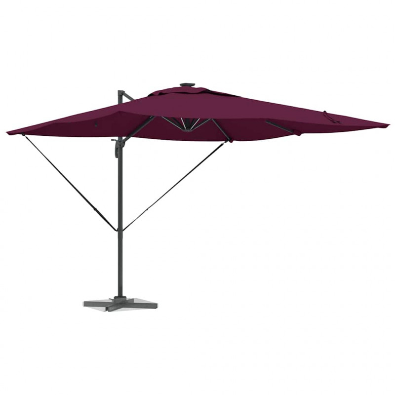 Parasol plażowy Bordeaux Czerwony 286 x 284 x 270 cm