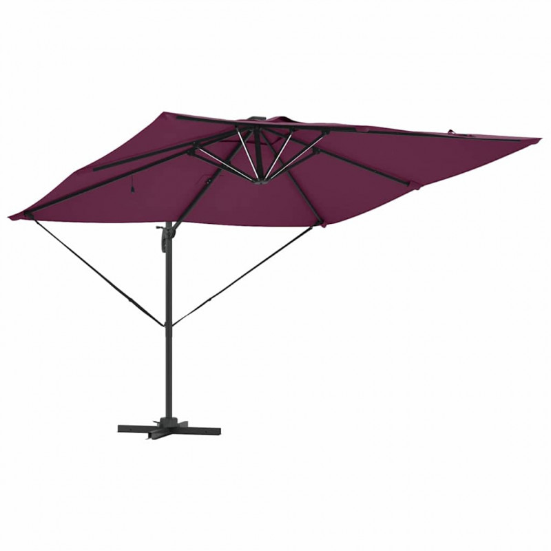 Parasol plażowy Bordeaux Czerwony 286 x 284 x 270 cm