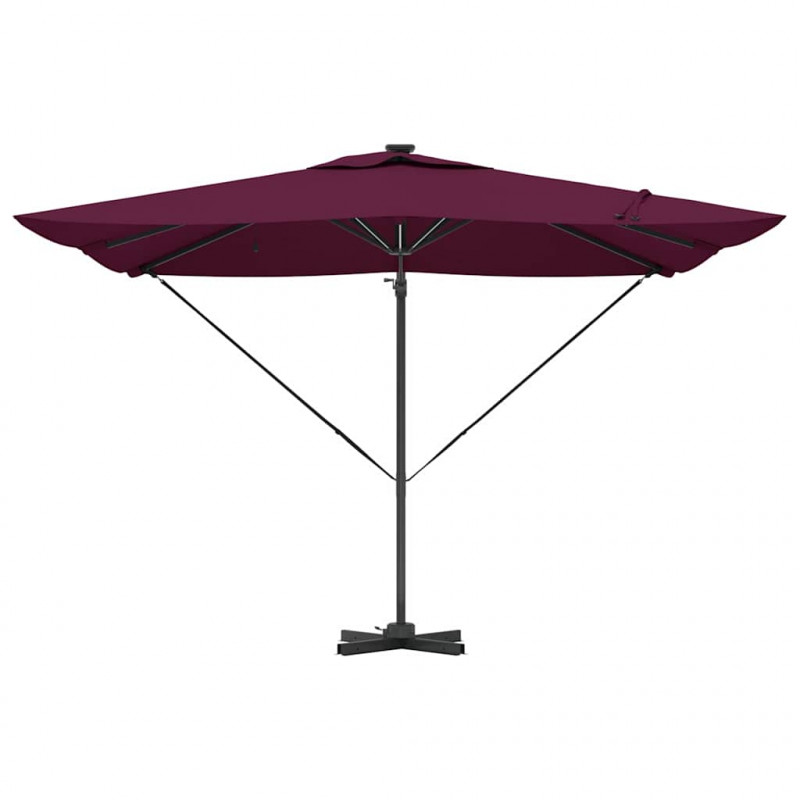 Parasol plażowy Bordeaux Czerwony 286 x 284 x 270 cm