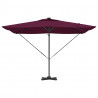 Parasol plażowy Bordeaux Czerwony 286 x 284 x 270 cm