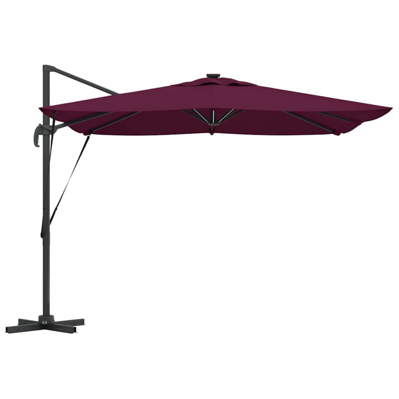 Parasol plażowy Bordeaux Czerwony 286 x 284 x 270 cm