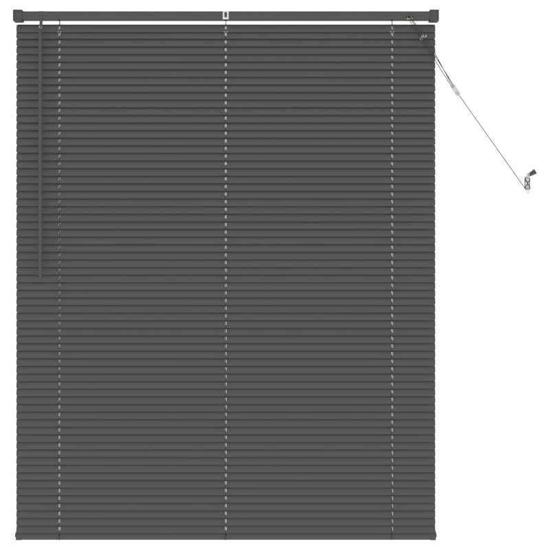 Żaluzja wenecka Z regulacją Srebrnoszary 150 x 120 cm PVC