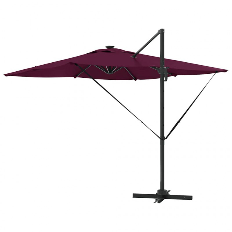 Parasol plażowy Bordeaux Czerwony 286 x 284 x 270 cm