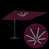 Parasol plażowy Bordeaux Czerwony 286 x 284 x 270 cm