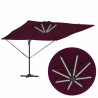 Parasol plażowy Bordeaux Czerwony 286 x 284 x 270 cm