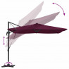 Parasol plażowy Bordeaux Czerwony 286 x 284 x 270 cm