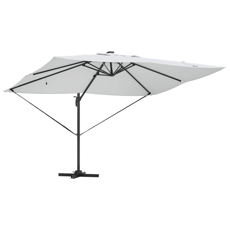 Parasol plażowy Ze LED Lights piaskowy 352 x 251 x 265 cm