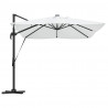 Parasol plażowy Ze LED Lights piaskowy 352 x 251 x 265 cm