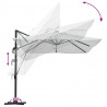 Parasol plażowy Ze LED Lights piaskowy 352 x 251 x 265 cm
