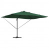 Parasol plażowy Ze LED Lights Zielony 352 x 251 x 265 cm