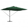 Parasol plażowy Ze LED Lights Zielony 352 x 251 x 265 cm