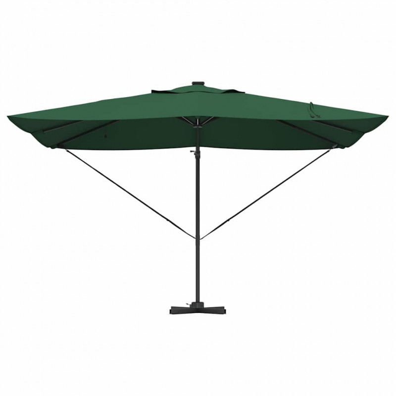 Parasol plażowy Ze LED Lights Zielony 352 x 251 x 265 cm