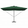 Parasol plażowy Ze LED Lights Zielony 352 x 251 x 265 cm