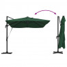 Parasol plażowy Ze LED Lights Zielony 352 x 251 x 265 cm