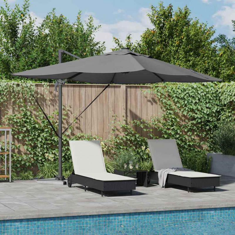 Parasol plażowy Ze LED Lights Antracyt 352 x 251 x 265 cm