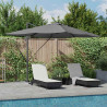 Parasol plażowy Ze LED Lights Antracyt 352 x 251 x 265 cm