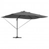 Parasol plażowy Ze LED Lights Antracyt 352 x 251 x 265 cm