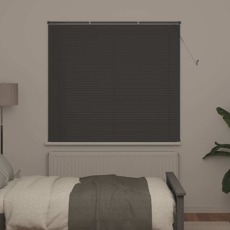 Żaluzja wenecka Z regulacją Srebrnoszary 150 x 160 cm PVC