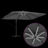 Parasol plażowy Ze LED Lights Antracyt 352 x 251 x 265 cm