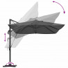 Parasol plażowy Ze LED Lights Antracyt 352 x 251 x 265 cm