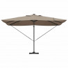 Parasol plażowy Ze LED Lights Ciemnoszary 352 x 251 x 265 cm