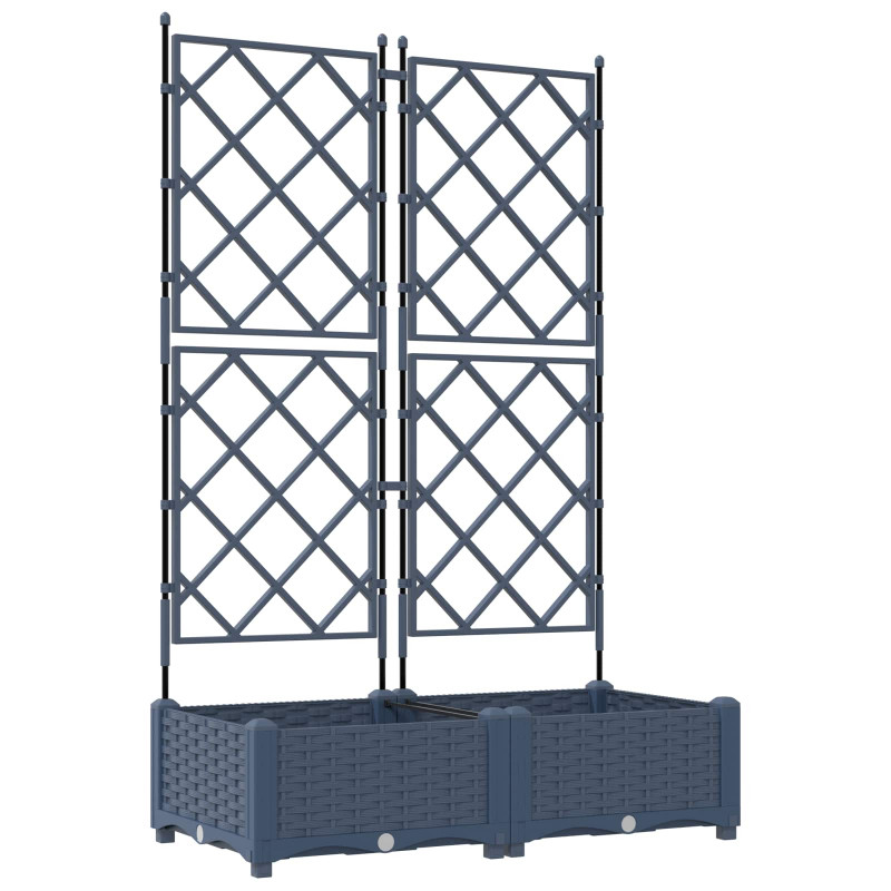 Doniczka ogrodowa 2 pcs Szary 80 x 40 x 125,5 cm