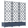 Doniczka ogrodowa 3 pcs Szary 120 x 40 x 125,5 cm