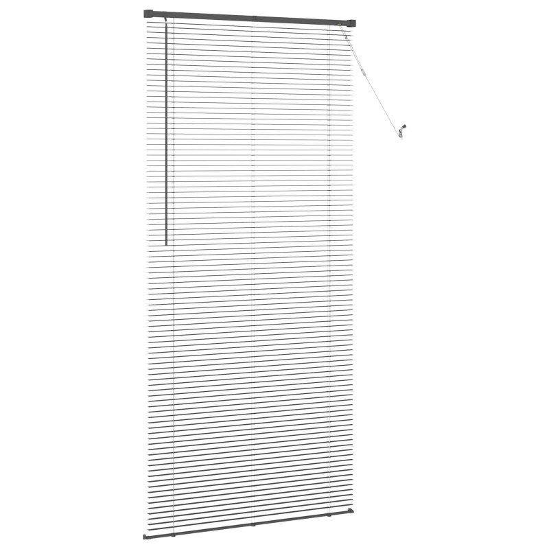 Żaluzja wenecka Z regulacją Srebrnoszary 213 x 70 cm PVC