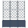 Doniczka ogrodowa 3 pcs Szary 120 x 40 x 143 cm