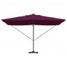 Parasol plażowy Z blokadą Bordeaux Czerwony 352 x 251 x 265 cm