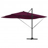 Parasol plażowy Z blokadą Bordeaux Czerwony 352 x 251 x 265 cm