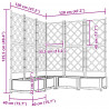 Doniczka ogrodowa 5 pcs Szary 120 x 120 x 125,5 cm