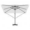 Parasol Roma Beżowy 286 x 284 x 265 cm Aluminium i Poliester