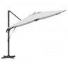 Parasol Roma Beżowy 286 x 284 x 265 cm Aluminium i Poliester