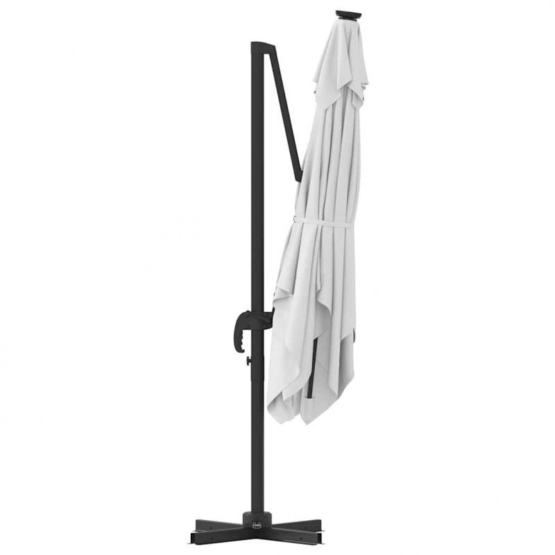 Parasol Roma Beżowy 286 x 284 x 265 cm Aluminium i Poliester