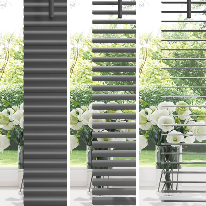 Żaluzja wenecka Z regulacją Srebrnoszary 213 x 100 cm PVC