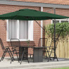 Parasol Roma Zielony 286 x 284 x 265 cm Aluminium i Poliester
