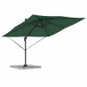 Parasol Roma Zielony 286 x 284 x 265 cm Aluminium i Poliester