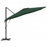 Parasol Roma Zielony 286 x 284 x 265 cm Aluminium i Poliester