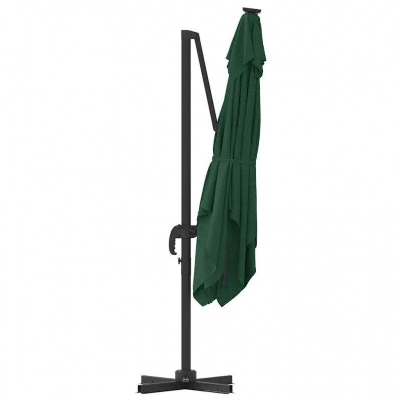 Parasol Roma Zielony 286 x 284 x 265 cm Aluminium i Poliester