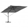 Parasol Roma Antracyt 286 x 284 x 265 cm Aluminium i Poliester