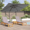Parasol Roma Antracyt 286 x 284 x 265 cm Aluminium i Poliester